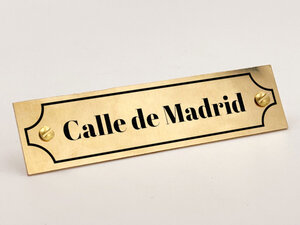 Placas con Nombre de Calle