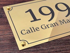 Placas con Dirección para Casa