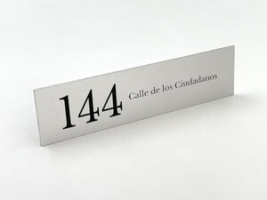 Placas de Números en Aluminio