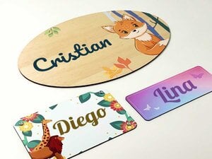 Placas Infantiles para Puerta