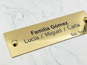 Placas para Timbre de Latón