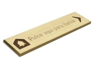 Placas para Timbre de Madera
