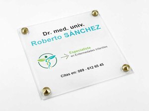 Placas Profesionales de Metacrilato