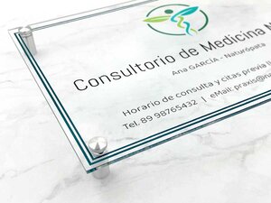 Placas Profesionales de Metacrilato Transparente