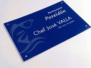Placas para Bar y Restaurante