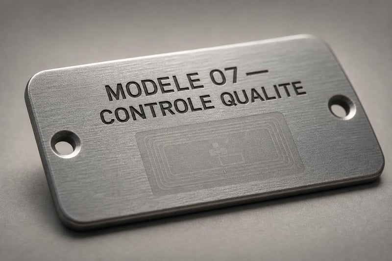 Placa RFID NFC industrial grabada a medida para equipos-thumbnail