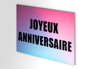 Plaque anniversaire 40 ans humour