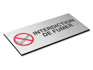 Panneau interdiction de fumer