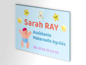 Plaque Professionnelle Assistante Maternelle