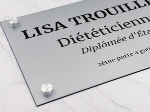 Plaque Professionnelle Diététicienne