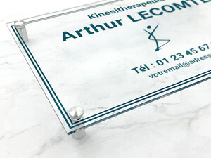 Plaque Professionnelle Kiné-thumbnail