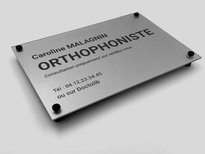 Plaque Professionnelle Orthophoniste-thumbnail