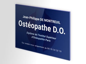 Plaque Professionnelle Ostéopathe