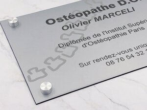 Plaque Professionnelle Ostéopathe-thumbnail