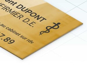 Plaque Professionnelle Laiton-thumbnail