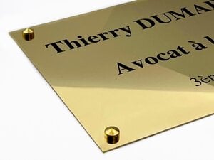 Plaque Professionnelle Laiton-thumbnail