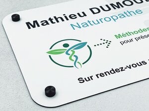 Plaque Professionnelle PVC