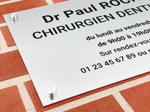 Plaque Professionnelle Personnalisée gravée ou imprimée-thumbnail