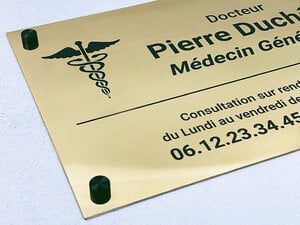 Plaque Professionnelle Personnalisée gravée ou imprimée-thumbnail