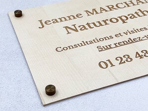 Plaque Professionnelle Personnalisée gravée ou imprimée-thumbnail