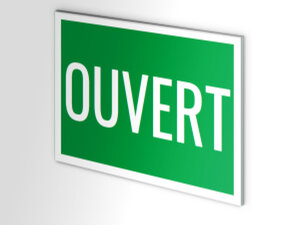 Panneau Open/Closed En Bois Pour Boutique - Signalétique élégante Pour Magasins Et Restaurants