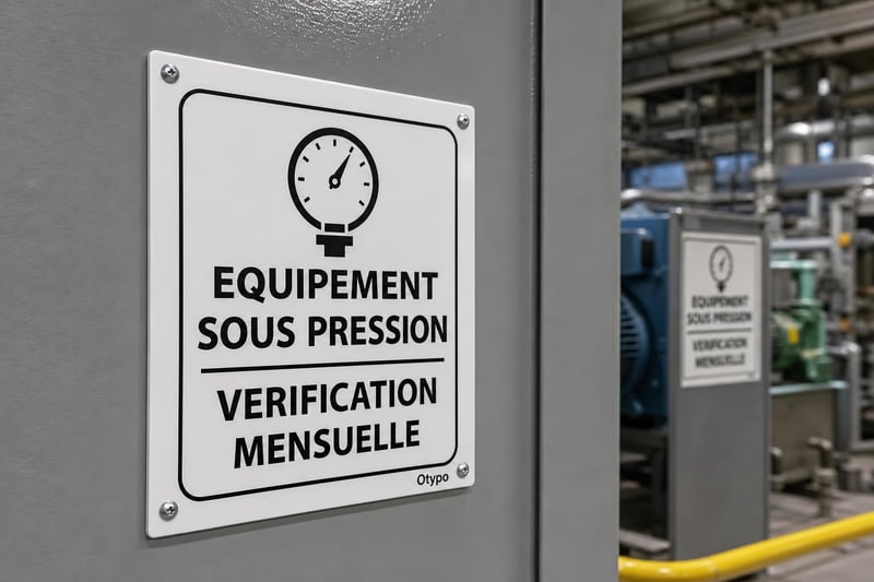 Plaque de sécurité industrielle sur mesure — fabrication sur mesure-thumbnail