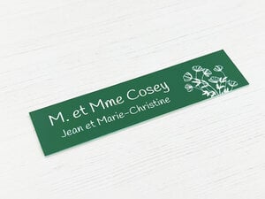 Plaque de porte aluminium-thumbnail