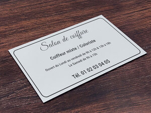 Plaque De Bureau Personnalisée Pour Coiffeur/barbier - Déco Vitrail Avec Nom - Cadeau Idéal Pour Professionnel(le) - 6
