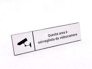 Cartelli area videosorvegliata