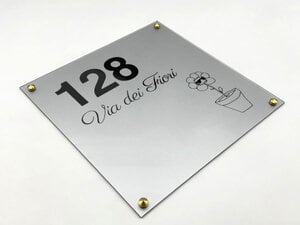 Targa indirizzo personalizzata