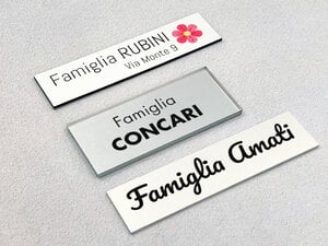 Targhe con nome casa