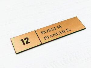 Targhette per cassette postali