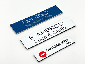 Targhette autoadesive per cassette postali-thumbnail