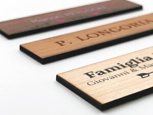 Targhette per cassette postali in legno