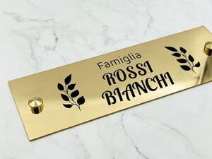 Targhette per cassette postali in ottone