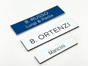 Targhette per cassette postali in pvc