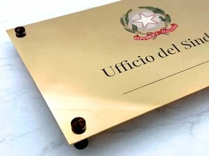 Targhette per porta in ottone