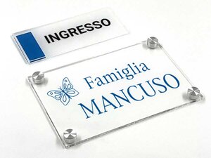 Targhette per porta in plexiglas trasparente-thumbnail