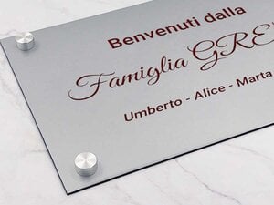 Targhe in alluminio