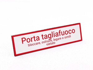 Cartello Simbolo IDRANTE In Alluminio 25x25 Cm Antincendio