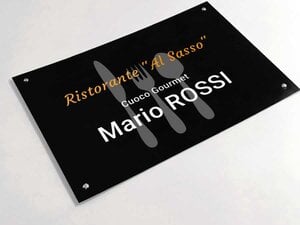 Targhe per ristoranti