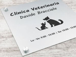 Targhe professionali in alluminio
