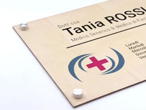Targhe professionali in legno