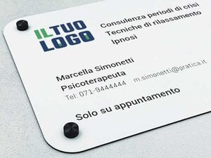 Targhe professionali con logo
