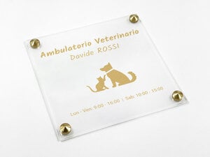 Targhe professionali in plexiglas
