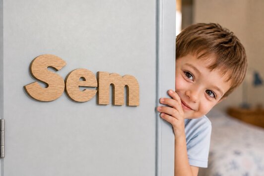 Houten letters voor de babykamer en kinderkamer, op maat-thumbnail Houten letters voor de babykamer en kinderkamer, op maat-thumbnail