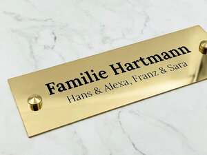 Zelfklevende naamplaat voor brievenbus Zelfklevende naamplaat voor brievenbus