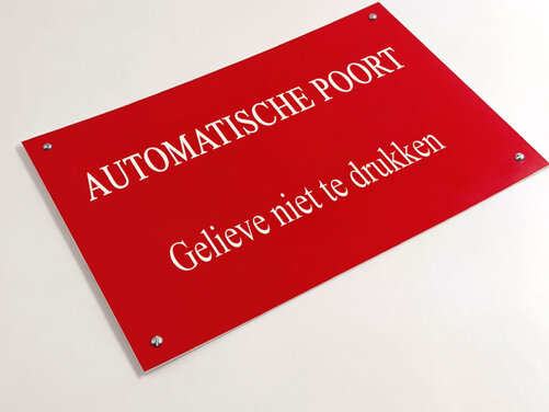 Portaal borden Portaal borden