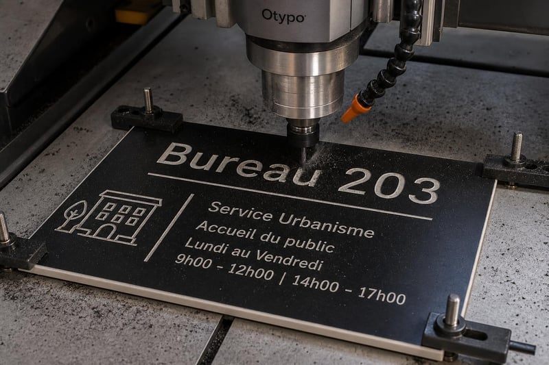 Gegraveerde decoratieve platen op maat — permanente markering-thumbnail