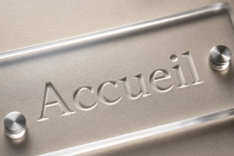 Gegraveerde decoratieve platen op maat — permanente markering-thumbnail